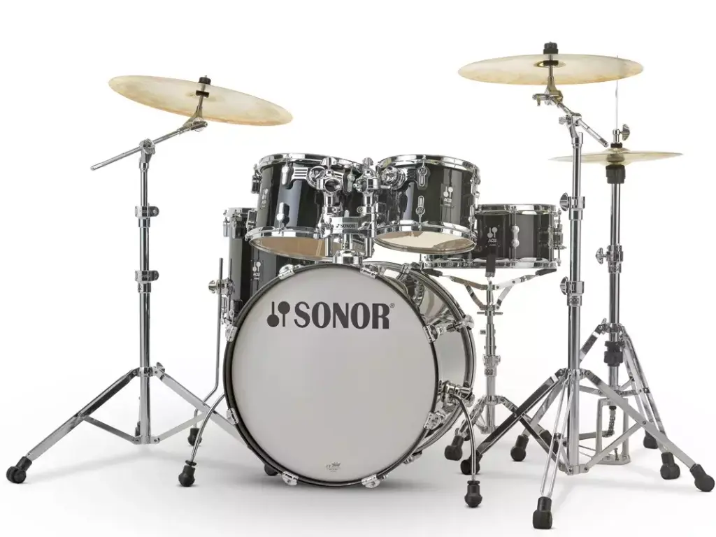 Sonor AQ2 Stage 5-Piece 22|16|12|10|14S Maple Shell Pack - Titanium Quartz Lacquer