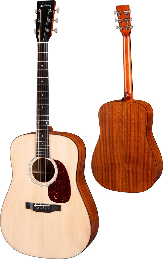 Eastman E1 Dreadnought Acoustic Guitar Natural - Sitka Spruce/Sapele
