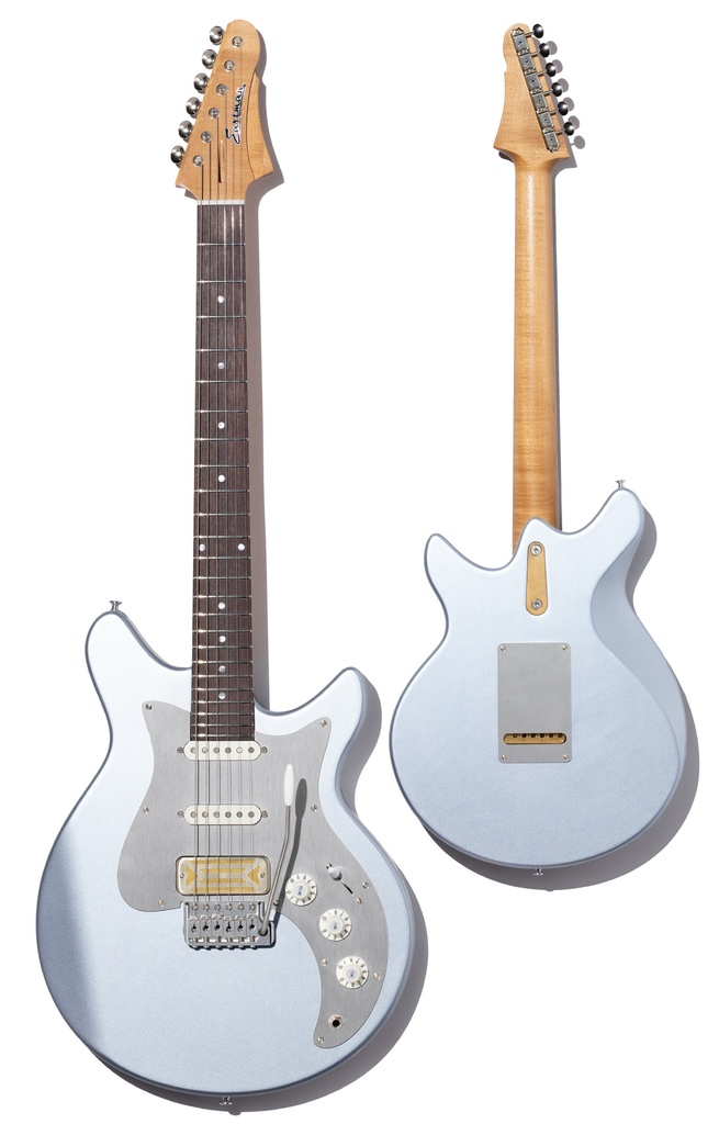 Eastman Fullertone DC'62 Solid-Body Electric Guitar Ice Blue Metallic - Roasted Black Limba