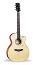 Kepma Elite GA2-150A Grand Auditorium Acoustic-Electric Guitar Natural - AcoustiFex