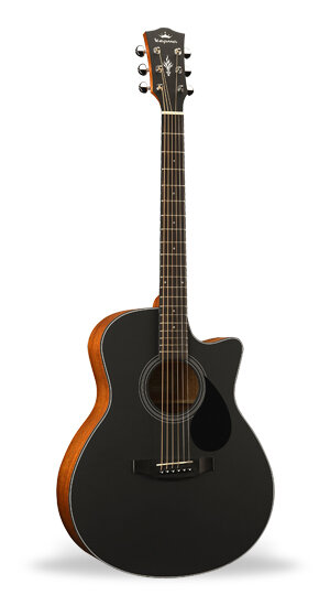 Kepma GA3-130ABK Black Matte Grand Auditorium Guitar