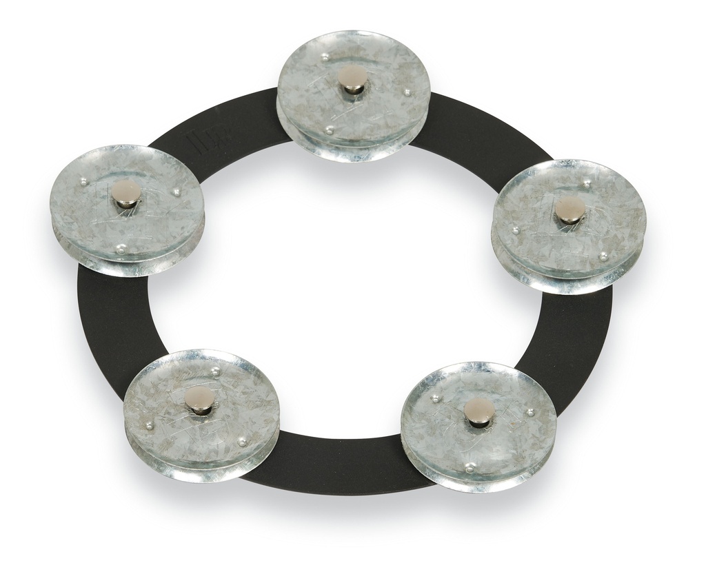 LP 6" Black Sand Tambo-Ring with Galvanized Steel Jingle
