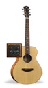 Kepma Club M2-131A Mini 36" Acoustic-Electric Guitar Matte Natural - AcoustiFex