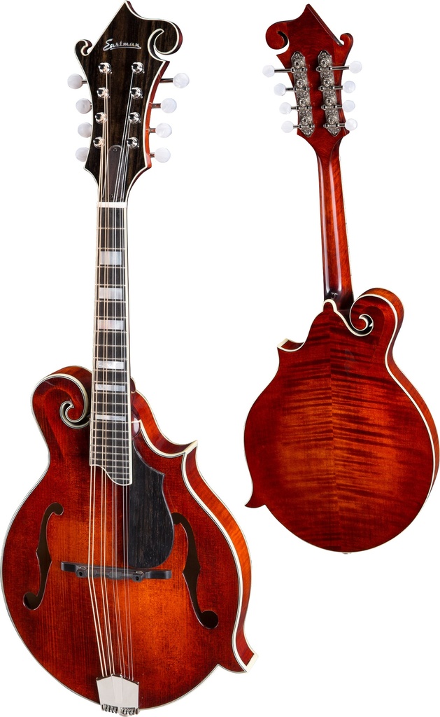 Eastman MD615 F Style Mandolin - Dark Stain Burst