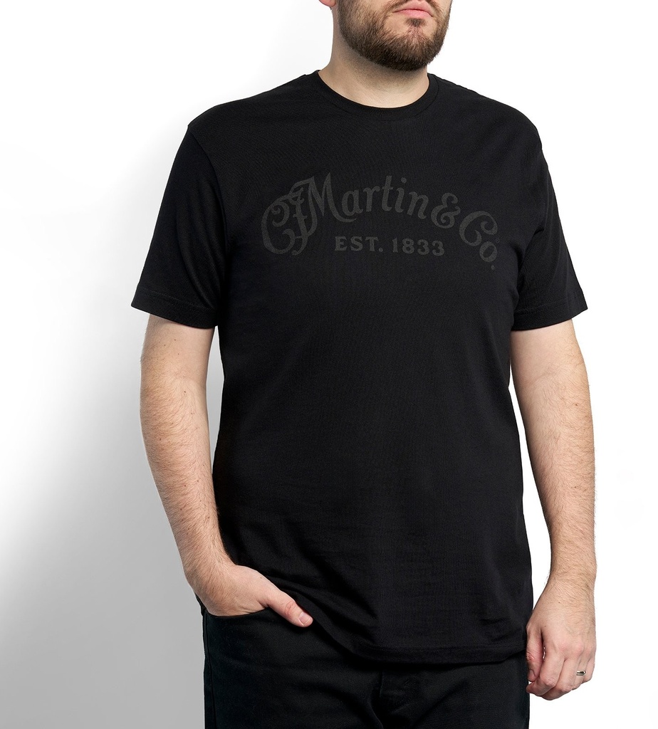 Martin Tone on Tone Black T-shirt - Medium