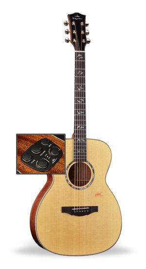 Kepma OM1-131A Orchestra Acoustic Guitar