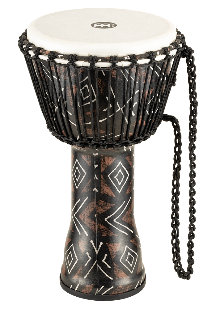 Meinl 10" Rope Tuned Travel Series Djembe Synthetic Head - Kanga Sarong