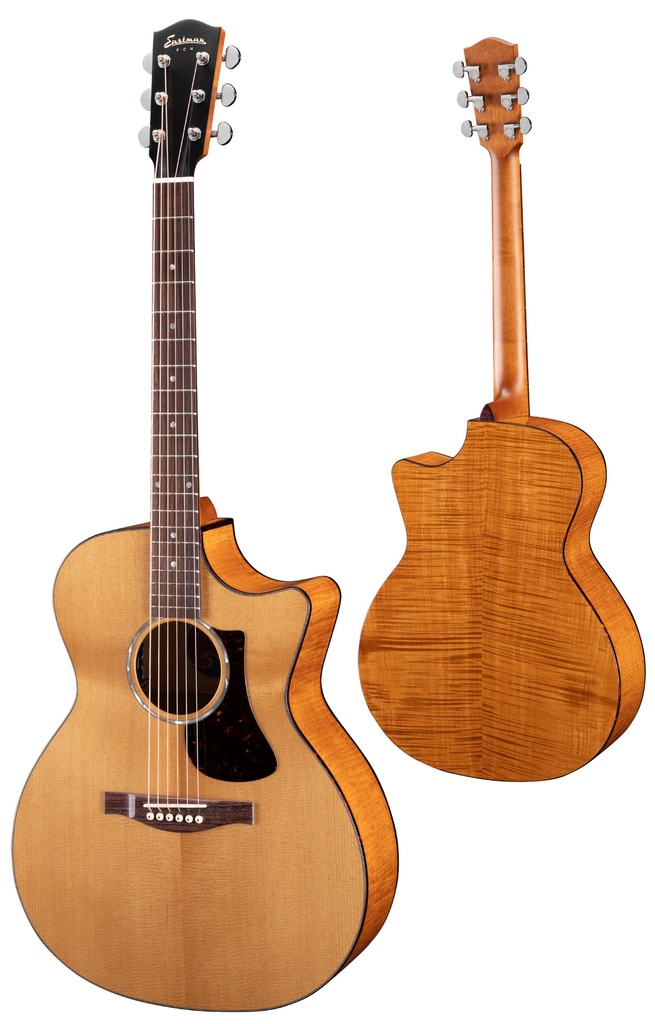 Eastman PCH3-GACE Trans Black Grand Auditorium Acoustic Guitar