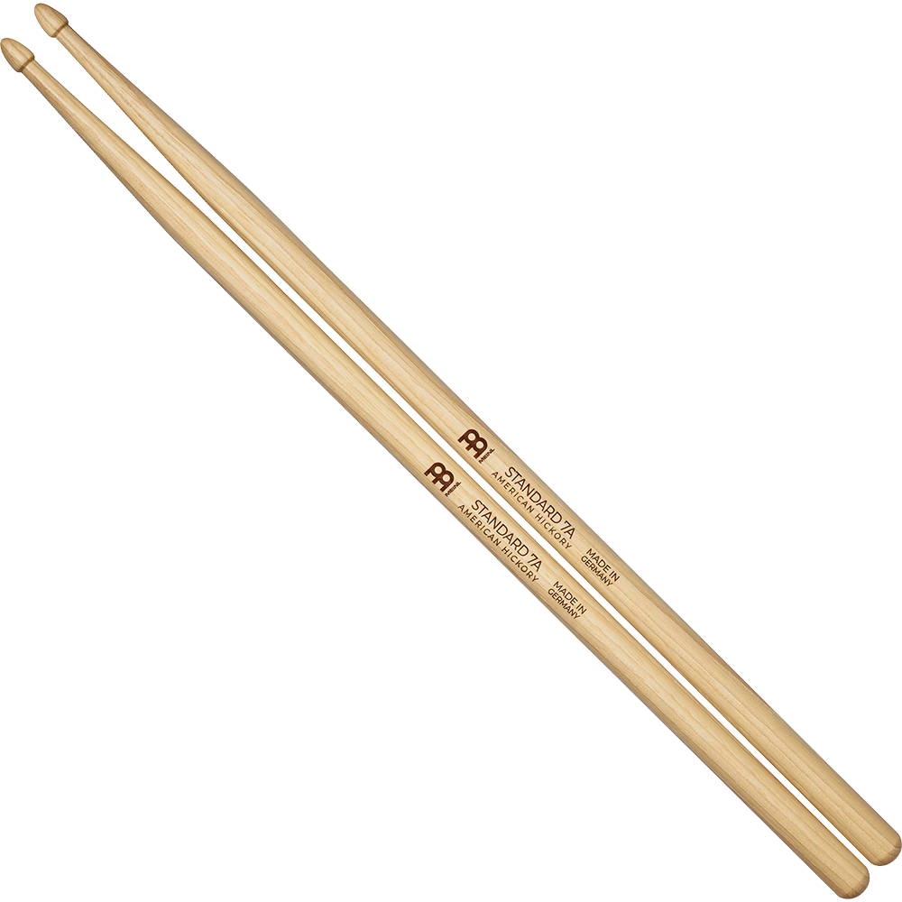 Meinl Standard 7A Hickory Drumstick Heavy - Acorn Tip, Pair