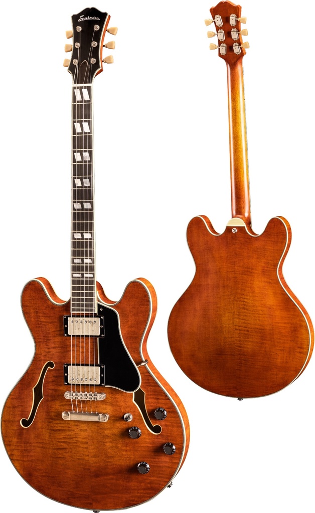 Eastman SB56/TV-AMB Truetone Amber Solid-Body Electric Guitar