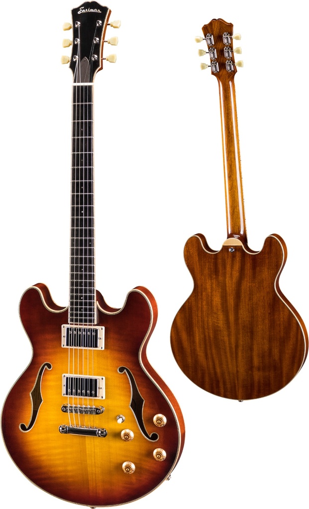 Eastman T185MX Semi-Hollow Electric Guitar Goldburst - Maple/Mahogany