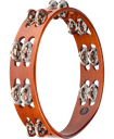 Meinl 10" Traditional Wood Tambourine Dual Row - Steel Jingles