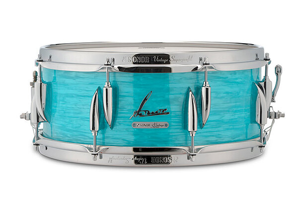 Vintage Series 14x5.75 Beech Wood Snare Drum - Semi Gloss Rosewood Finish