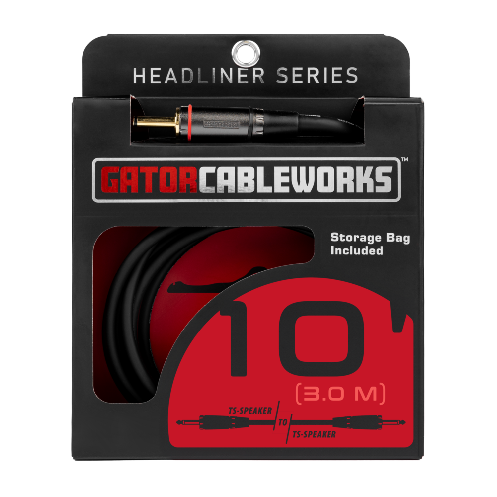 Gator Headliner 10 Foot TS Speaker Cable