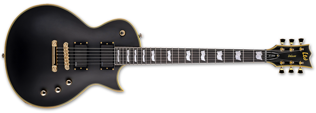 ESP LTD EC-1000 Electric Guitar - Vintage Black, EMG