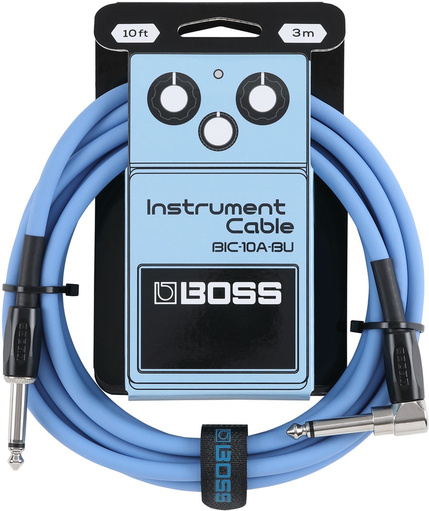 Boss BIC-10A 10 ft Instrument Cable - Blue