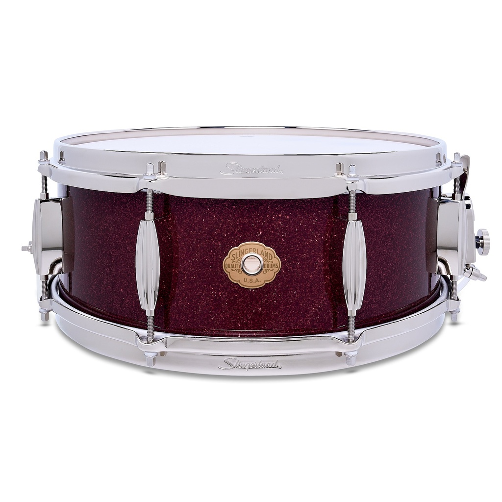Slingerland Radio King Solid Maple Snare 5.5x14 - Maroon Glass