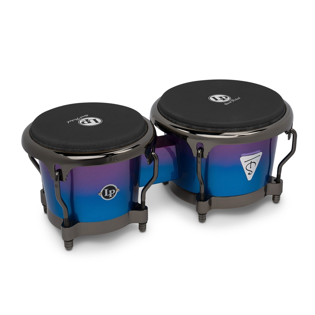 LP Tony Succar 7 1/4-8 5/8 Bongos Rainbow Black - Nickle