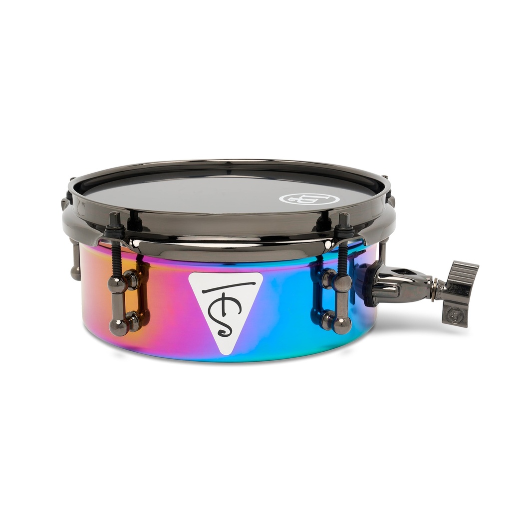 LP Tony Succar 8" Micro Snare Rainbow Black - Nickle