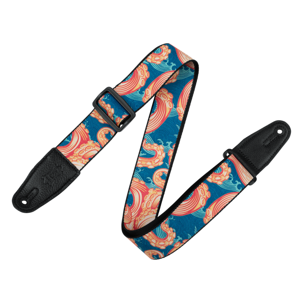 Polyester Guitar Strap - Tentacles & Waves