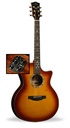 Kepma GA1-120ARB Grand Auditorium Guitar - Red Burst