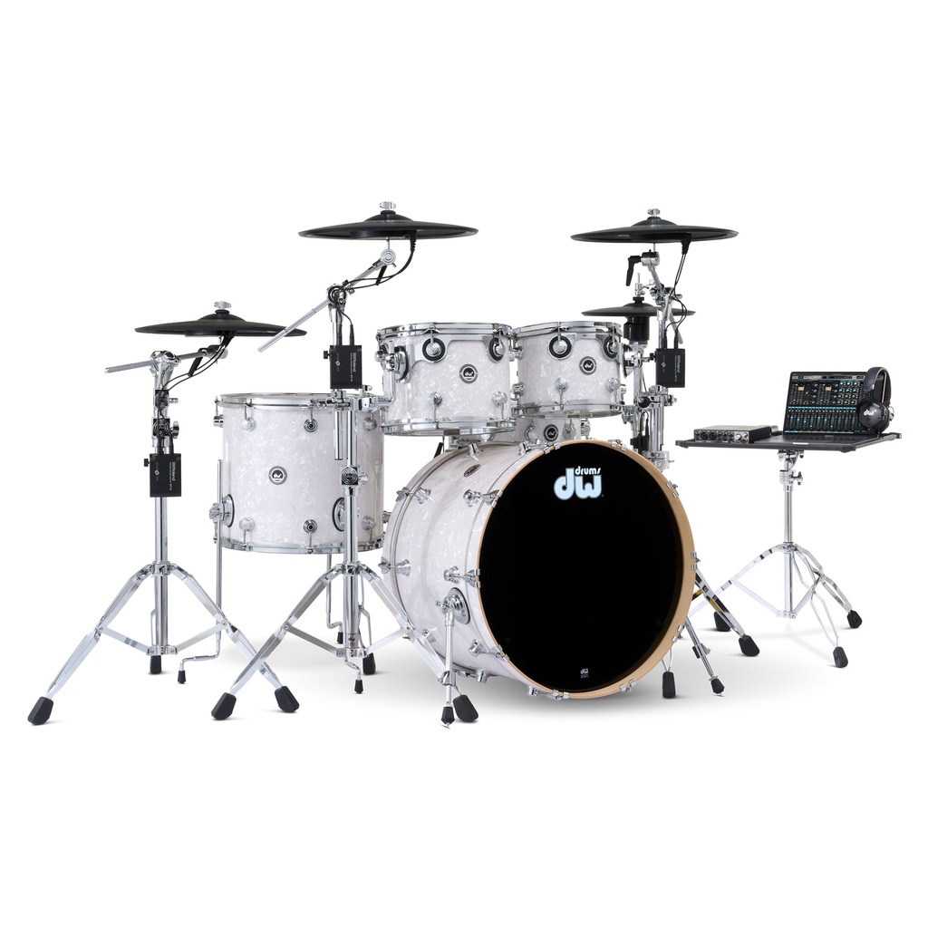 DWe 5-piece 22|16|12|10|14s Shell Pack - White Marble Pearl-KIT