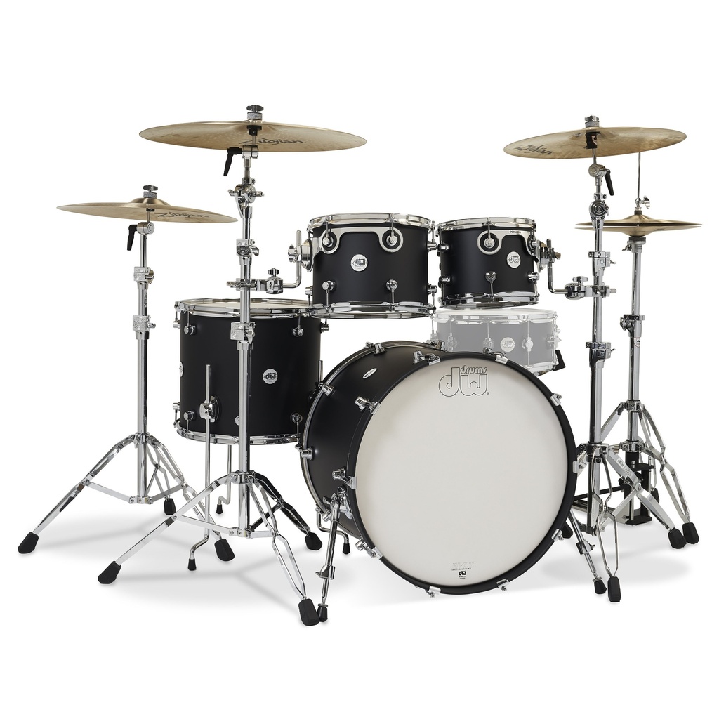 DW Design 4-piece Drum Kit BD22 - Black Satin