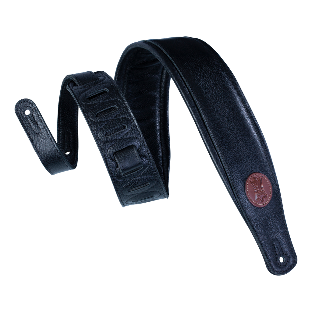 Levy's Signature Legacy Series 3.25" Guitar Strap - Pebbled Black