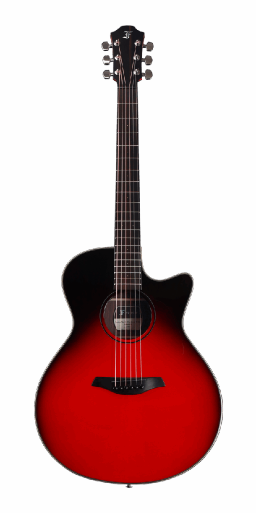 Furch Spectra Plus Grand Auditorium Cutaway Maranello Red Engelmann - Rosewood