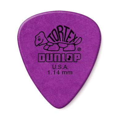[Dunlop 418R114] Dunlop Tortex Standard Purple 1.14mm bag of 72