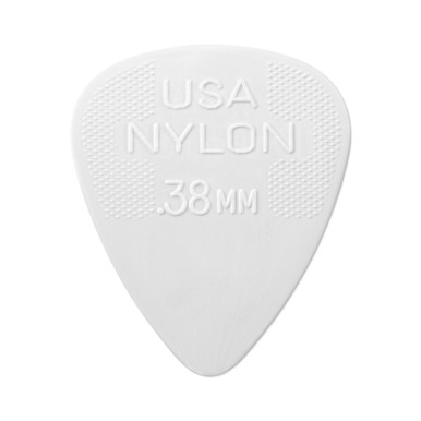 [Dunlop 44R038] Dunlop Nylon Standard White 0.38mm bag of 72