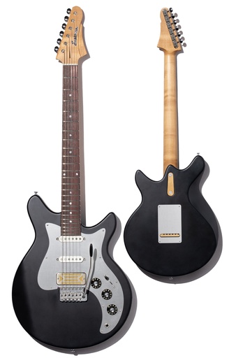 [FT-DC'62-MB] Eastman Fullertone DC'62 Solid-Body Electric Guitar Moss Black - Roasted Black Limba