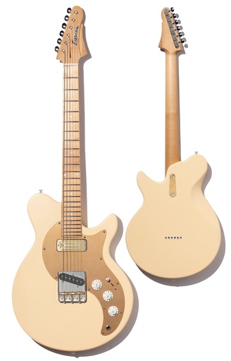 [FT-SC'52-DS] Eastman Fullertone SC'52 Solid-Body Electric Guitar Desert Sand - Roasted Black Limba