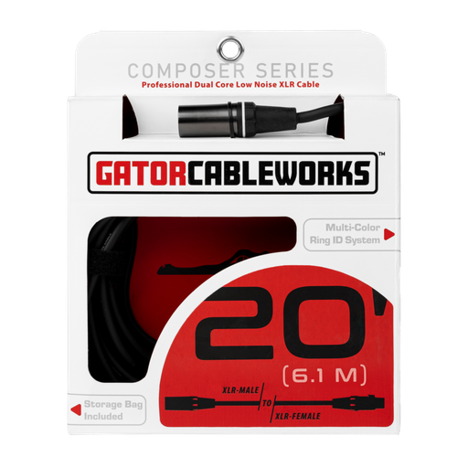 [GCWC-XLR-20] Gator Composer 20 Foot XLR Microphone Cable