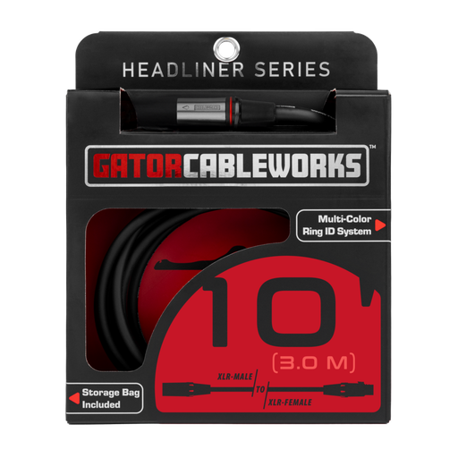 [GCWH-XLR-10] Gator Headliner 10 Foot XLR Microphone Cable