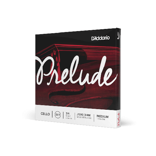 [J1010 3/4M] D'Addario Prelude Cello Strings 3/4 Scale Medium Tension