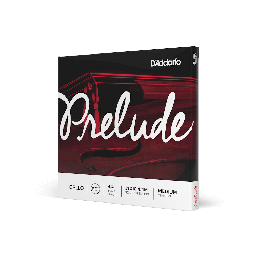 [J1010 4/4M] D'Addario Prelude Cello Strings 4/4 Scale Medium Tension