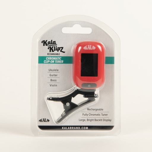 [KKR-RD] Kala, Kala Klipz, Rechargeable Chromatic Tuner - Red