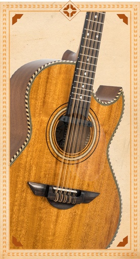 [LBQ1ENM] H Jimenez El Estandar Bajo Quinto Natural Mahogany