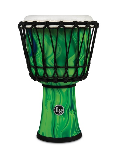 [LP1607GM] LP World 7" Rope Circle Djembe Green Marble