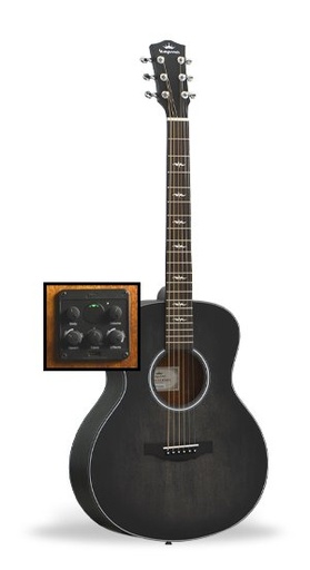 [M2-131ABK] Kepma M2-131ABK Black Matte Mini Guitar