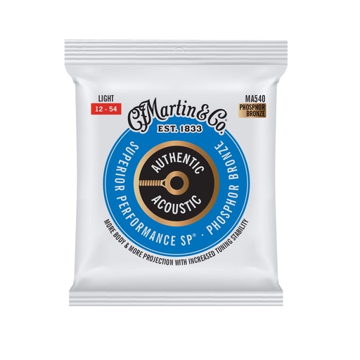 [MG-41Y18MA540] Martin Authentic Acoustic SP Guitar Strings Phosphor Bronze - Light