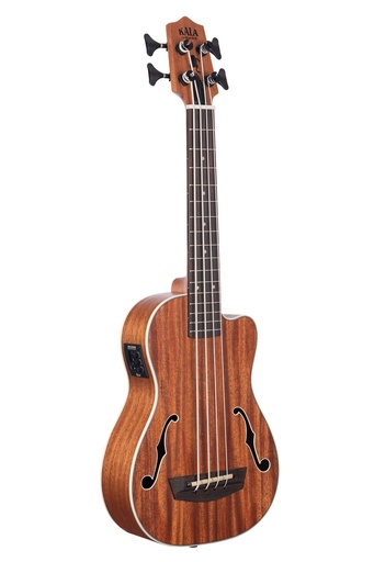 [UBASS-JYMN-FS] Kala Journeyman Mahogany Acoustic-Electric U-BASS with F-Holes