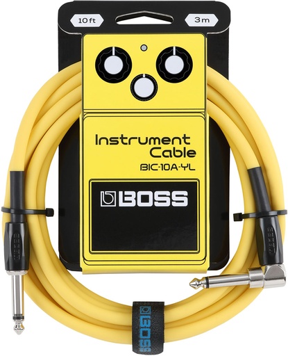 [BIC-10A-YL] Boss BIC-10A 10 ft Instrument Cable - Yellow