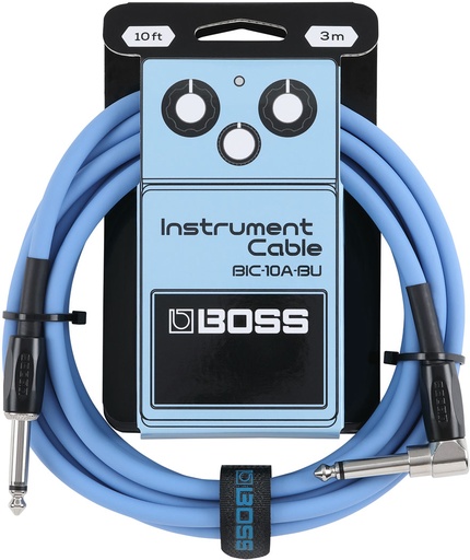 [BIC-10A-BU] Boss BIC-10A 10 ft Instrument Cable - Blue