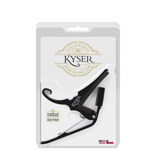 [KG6B-U] Kyser KG6R Guitar Capo - Black