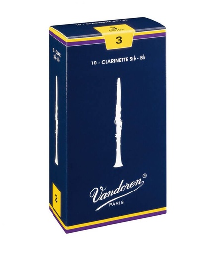 [CR1025-U] Vandoren CR1025 Traditional Bb Clarinet Reed - 2.5 (Box of 10)